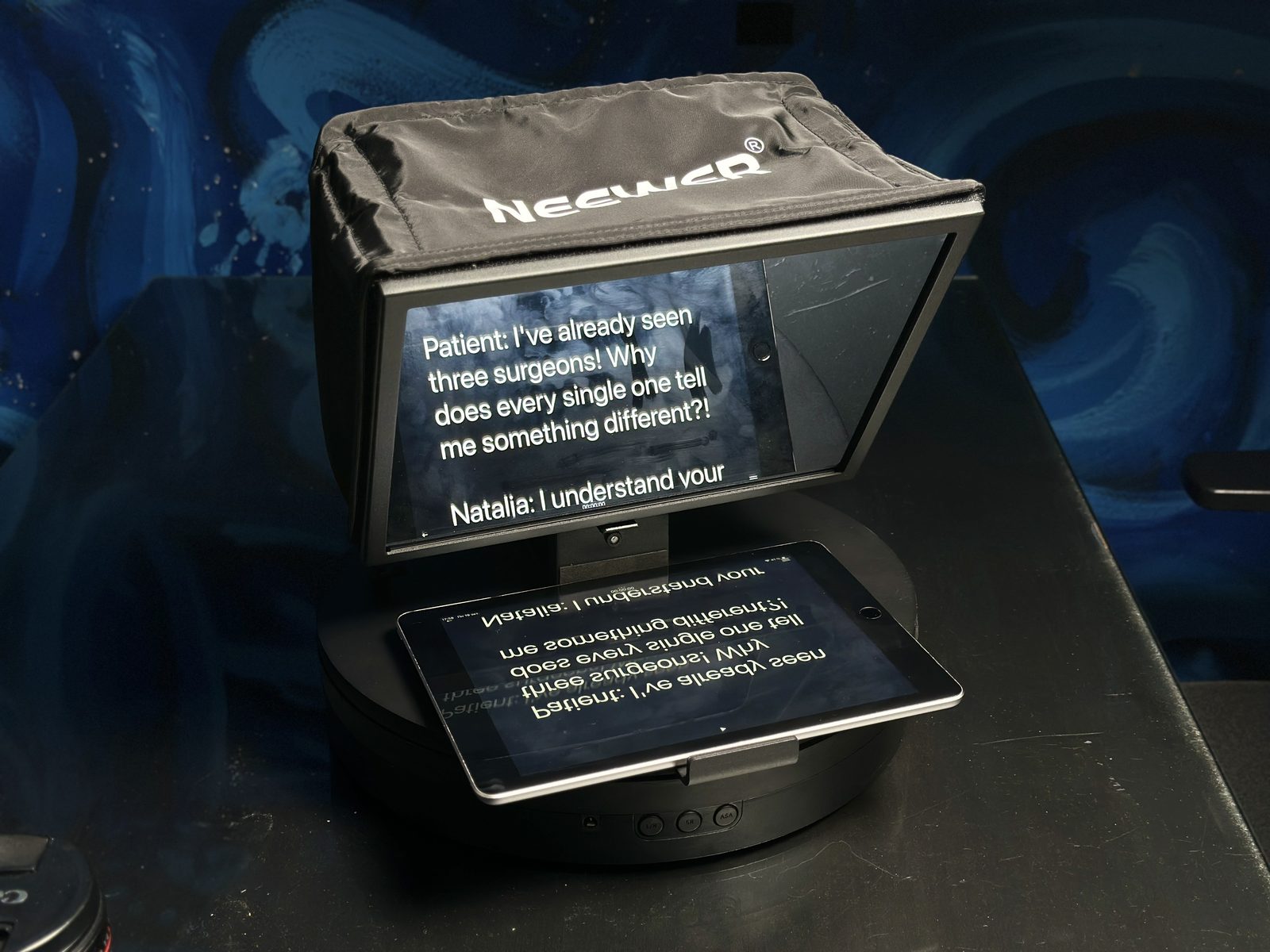 Neewer teleprompter and iPad kit for rent in Tallinn - Kofuku equipment rental